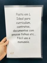 Pasta L Acp A4 cristal unidade Pasta L Acp A4 cristal unidade