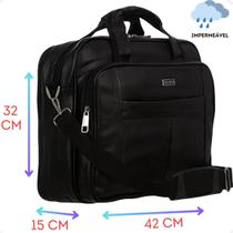 Pasta Maleta Bolsa Executiva Documentos Notebook 16" Couro Grande Masculino Feminina