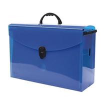 Pasta Maleta Com 6 Pastas Suspensas Azul