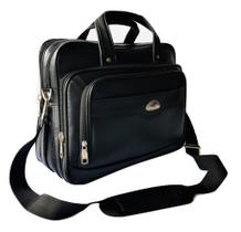 Pasta Maleta Executiva Bolsa Masculina Trabalho Couro Sint P Notebook Até 17 Polegadas Documentos