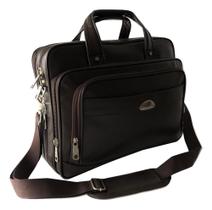Pasta Maleta Executiva Bolsa Masculina Trabalho Couro Sint P Notebook Até 17 Polegadas Documentos