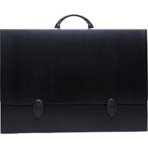Pasta Maleta Novaonda com ALÇA A2 Preta com Fecho 3,5CM