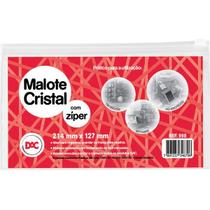 Pasta Malote Cristal C/ZIPER 214X127MM