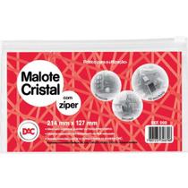 Pasta Malote Cristal com Zíper 214X127MM Pacote com 5
