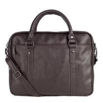 Pasta Masculina executiva de couro Scott Café