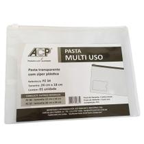 Pasta Multi Uso Com Ziper 18x24cm Pz34 - Acp Mercantil Pasta Multi Uso Com Ziper 18x24cm Pz34 - Acp Mercantil