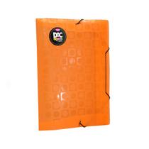 Pasta Ofício Laranja Para Armazenar Documentos Com Aba Elástico