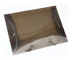 Pasta Organizadora Aba com Elástico Transparente Ofício ACP com 10 Unidades Fumê