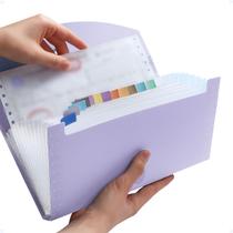 Pasta Organizadora Para Documentos Arquivo Grande Expansível