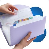 Pasta Organizadora Para Documentos Arquivo Grande Expansível