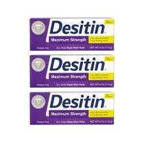 Pasta para assaduras Desitin Maximum Strength 120 mL (pacote com 3)