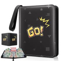 Pasta para Cards NOICARB com capacidade para 1080 cards, 9 bolsos por página e fechamento com zíper Pasta para Cards NOICARB com capacidade para 1080 cards, 9 bolsos por página e fechamento com zíper