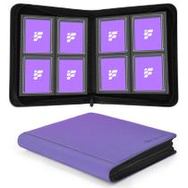 Pasta para Cards Top Loader Fonwill TM10021-9 para 112 Cartas Roxa Pasta para Cards Top Loader Fonwill TM10021-9 para 112 Cartas Roxa