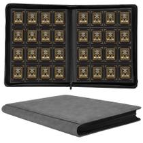 Pasta para Cartas Fonwill TM10006-2 Cinza com 1000+ Bolsos