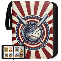 Pasta para Cartões de Baseball Potenco com 400 Bolsos e Zíper Pasta para Cartões de Baseball Potenco com 400 Bolsos e Zíper