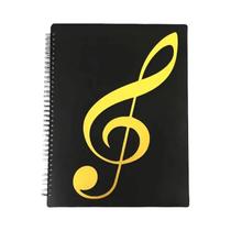 Pasta Para Partituras Tamanho A4 Com 30 a 60 Folhas, Pasta De Dupla Face Para Anotações