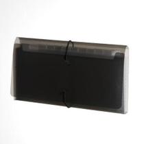 Pasta Plascony Sanfonada Cheque 12 Divisórias Fume Line