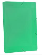 Pasta Plástica Aba Com Elástico Line Of Verde 5.5cm DAC Pasta Plástica Aba Com Elástico Line Of Verde 5.5cm DAC