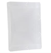 Pasta Plástica Aba Com Elástico Line Ofício Cristal DAC Pasta Plástica Aba Com Elástico Line Ofício Cristal DAC