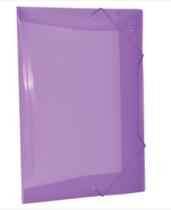 Pasta Plástica Aba Com Elástico Line Ofício Lilas DAC Pasta Plástica Aba Com Elástico Line Ofício Lilas DAC
