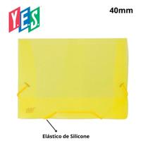 Pasta Plástica Aba Ofício 40mm com Elástico Yes Amarelo Pasta Plástica Aba Ofício 40mm com Elástico Yes Amarelo