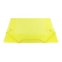 Pasta Plástica com Aba e Elástico Mini Fina ACP - Amarela
