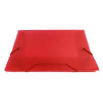 Pasta Plástica com Aba e Elástico Mini Fina ACP - Vermelha Pasta Plástica com Aba e Elástico Mini Fina ACP - Vermelha