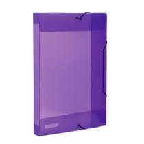 Pasta Plástica com Aba e Elástico Ofício 3cm ACP - Lilás Pasta Plástica com Aba e Elástico Ofício 3cm ACP - Lilás