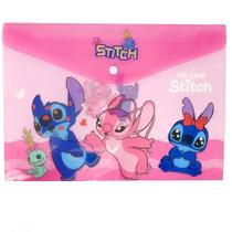 Pasta Plástica com Botão Stitch - Tamanho A4 para Documentos Pasta Plástica com Botão Stitch - Tamanho A4 para Documentos