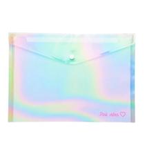 Pasta Plastica Envelope Pink Vibes Holografica - Leo&ampLeo