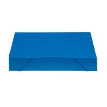 Pasta Polionda com Aba e Elástico 55mm Polibras - Azul Pasta Polionda com Aba e Elástico 55mm Polibras - Azul