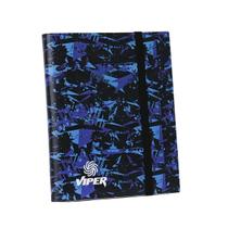 Pasta PP 3x3 Viper Azul e Roxa com elastico Pasta PP 3x3 Viper Azul e Roxa com elastico