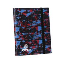 Pasta PP 3x3 Viper Azul e Vermelha com elastico Pasta PP 3x3 Viper Azul e Vermelha com elastico