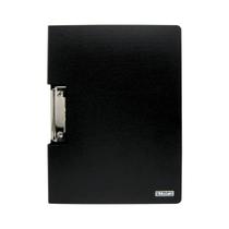 Pasta Prancheta Horizontal A4 Preto Yes com Bolso Interno Apresentação Documentos Projetos Folhas