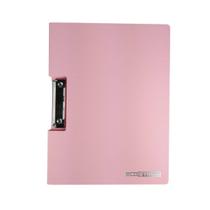 Pasta Prancheta Horizontal A4 Rosa Claro Yes com Bolso Interno Escolar Documentos Apresentação