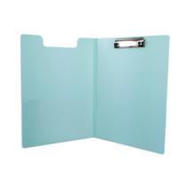 Pasta Prancheta Vertical A4 Azul Claro Yes Bolso Interno Apresentação Documentos Projeto Escolar