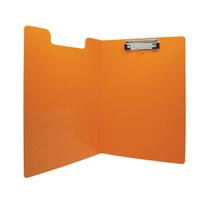 Pasta Prancheta Vertical A4 Laranja Yes com Bolso Interno Apresentação Folhas Vibrante Resistente