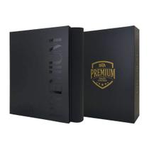 Pasta Premium 1x1 30 Folhas Frente e Verso 60 Cards TCG Jumbo Preta BRA - BC-2030-J