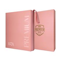 Pasta Premium 3x3 Sem folhas Internas Rosa BRA - BC-2124