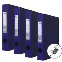 Pasta Registradora Fichário AZ Ofício Lombo Estreito Kit 4un Ideal para Organização de Arquivos Documentos Escritórios