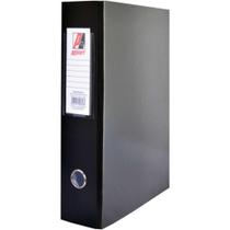 Pasta Registradora Ofício Largo Preta Pacote com 4 Unidades