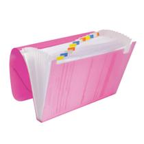 Pasta sanfona a4 12div line rosa dac