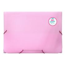 Pasta Sanfonada A4 12 Divisões Rosa DAC Breeze 811PP Un PM