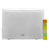 Pasta Sanfonada A4 ACP com 12 Divisões - Cristal