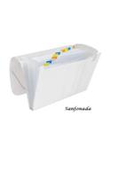 Pasta Sanfonada A4 Com 12 Divisórias Cristal