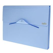 Pasta Sanfonada A4 Dello Linho Serena C/12 Div. Azul Pastel 6096-BP Pasta Sanfonada A4 Dello Linho Serena C/12 Div. Azul Pastel 6096-BP