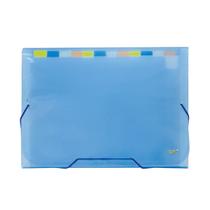 Pasta Sanfonada A4 Organizadora Com 12 Divisões Cor Azul Dac