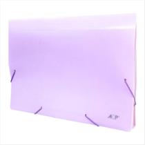 Pasta sanfonada ACP A4 1727 12 divisórias roxo pastel Pasta sanfonada ACP A4 1727 12 divisórias roxo pastel