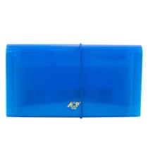Pasta Sanfonada Acp PP Cheque 12 Divisórias Azul 1026