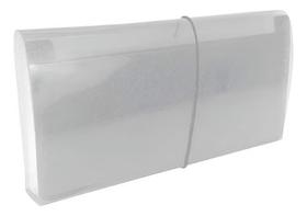 Pasta Sanfonada Cheque B6 31DIV Transparente Plascony